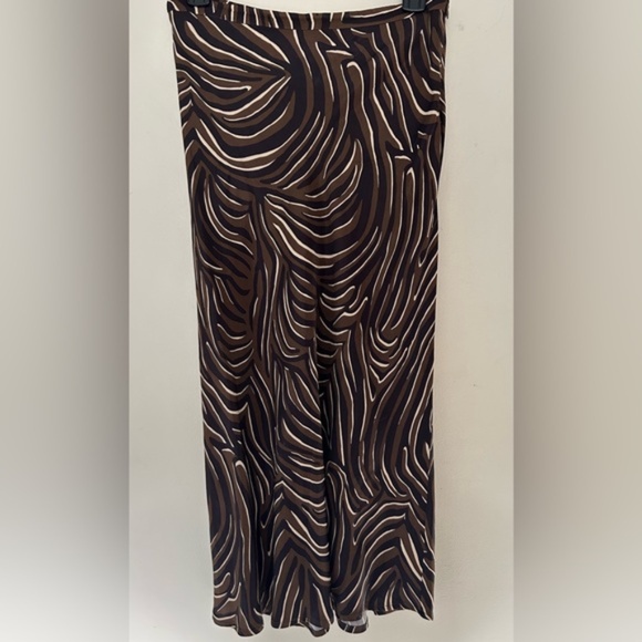 2 Skirts Zebra animal print cheetah Medi maxi satin bias skirt small 2 - Picture 4 of 10